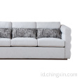 Sofa ruang tamu kain modern sofa sectional set tiga tempat duduk sofa furniture grosir